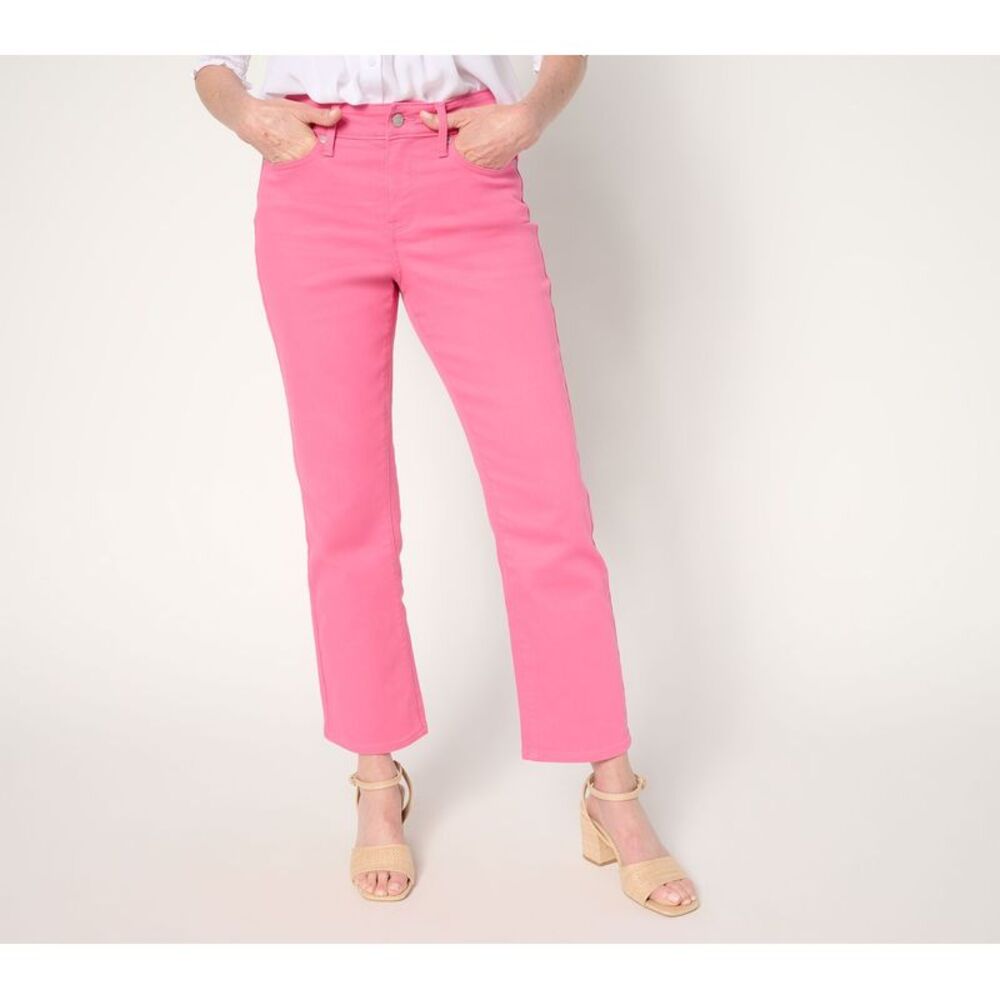 Top Knot Women's Pants Sz 6 Tall Ellison Straight Leg Ankle Jean Pink